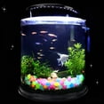 thumbnail image 4 of 300 PCS Resin Glow in The Dark Rocks, 0.55 Inch Luminous Pebbles for Aquarium, Garden, Pathway, Vase - Safe Non-Toxic Glowing Stones for Fish Tank, Turtle Tank, Night Light Decor, Crafts, 4 of 7