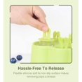 thumbnail image 4 of Cartoon Popsicle Molds, 6 Pieces BPA Free Popsicle Maker Reusable Ice Pop Molds With Sticks, Easy Release & Clean for Family DIY Homemade Popsicle - Green, 4 of 8
