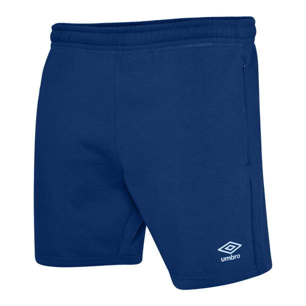 Umbro - Pantalones Cortos Club Leisure para Hombre (Azul Marino, Blanco)
