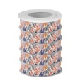 thumbnail image 2 of 5 Rolls Christmas Ribbon 1.5 inch Wide Decorative Ribbon for Gift Wrapping and Holiday Decorations Tropical Leaves and Dots, 2 of 7