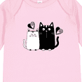 thumbnail image 4 of Inktastic Valentines Day Cat Couple Girls Long Sleeve Baby Bodysuit, 4 of 5