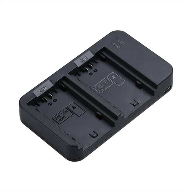 Cargador de Batería Portátil Ligero NP-FZ100 con Puerto de Entrada Tipo C de Doble Ranura para Cámara para A7M4 A9M2 ILCE-9
