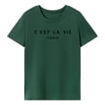 thumbnail image 4 of Camiseta para Mujer Ropa Casual Clásico Ropa Deportiva Trajes de Moda Camiseta con Cuello Redondo M, 4 of 8