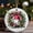 A, variant on XMMSWDLA Cute Gnome Christmas Tree Ornament - Xmas Pendant with Snowy Theme, Unique Round Hanging Christmas Decoration for Family & Friends, Festive Gift for Women & Men