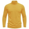 thumbnail image 6 of Men's High Neck Base T Shirt Solid Color Long Sleeved Slim Fit Lightweight Pullover Shirt Casual Home Daily Layering Tops Loungewear, 6 of 8