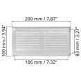 thumbnail image 3 of Parrilla Air Cover Ozo Brothers de metal blanco, 20 x 10 cm, con protección contra plagas, 3 of 7