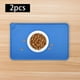 thumbnail image 2 of Tapete para comida de perros, tapete para cuencos, tapete para comida de mascotas para gatos, protege el suelo. azul fino, 2 of 9