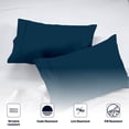 thumbnail image 4 of SGI Bedding 600 TC Pillowcase Set Teal Color 2 Piece King Size, 4 of 5