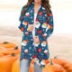 thumbnail image 1 of Cárdigan de manga larga para mujer, moda informal, blusa con estampado navideño, abrigo para mujer, 1 of 6
