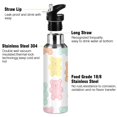 thumbnail image 3 of Yayeee 20oz Insulated Water Bottle Double Wall Stainless Steel with Flip Straw Lid, Cute Gummy Bears Pattern, 3 of 7