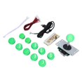 thumbnail image 3 of Arcade Game DIY Kit Parts, 8 Way Joystick Wide Application Arcade Joystick DIY Kit Compact Design  For PC Game For MAME For Fight Stick Green,Blue,Red,White,Yellow,Black,Mixed, 3 of 8