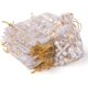 thumbnail image 1 of 105 PCS Bolsas de Organza, 10 x 15 cm Bolsas de Regalo de Organza con Patrón de Corazón Blanco con Cordón, Bolsa de Joyería Bolsas de Lavanda Bolsas de Dulces Regalos de Boda, 1 of 5