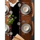 thumbnail image 2 of Camino de mesa de lino con flor de calavera mexicana, bufandas de tocador reutilizables, decoración de fiesta de comedor de cocina, 2 of 5