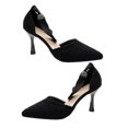 thumbnail image 2 of Zapatos de tacón para mujer, con lazo en el tobillo, sandalias de tacón fino, puntera puntiaguda, cómodos para fiesta de boda, 2 of 8