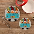 thumbnail image 2 of SKYSONIC Cute Autumn Gnomes Pot Holders Trivets, 2 Pcs Heat Resistant Trivets,Old Truck Fall Cotton Thread Weave Mats for Hot Pads Pans Pot Bowl Teapot for Kitchen Decor, 2 of 7