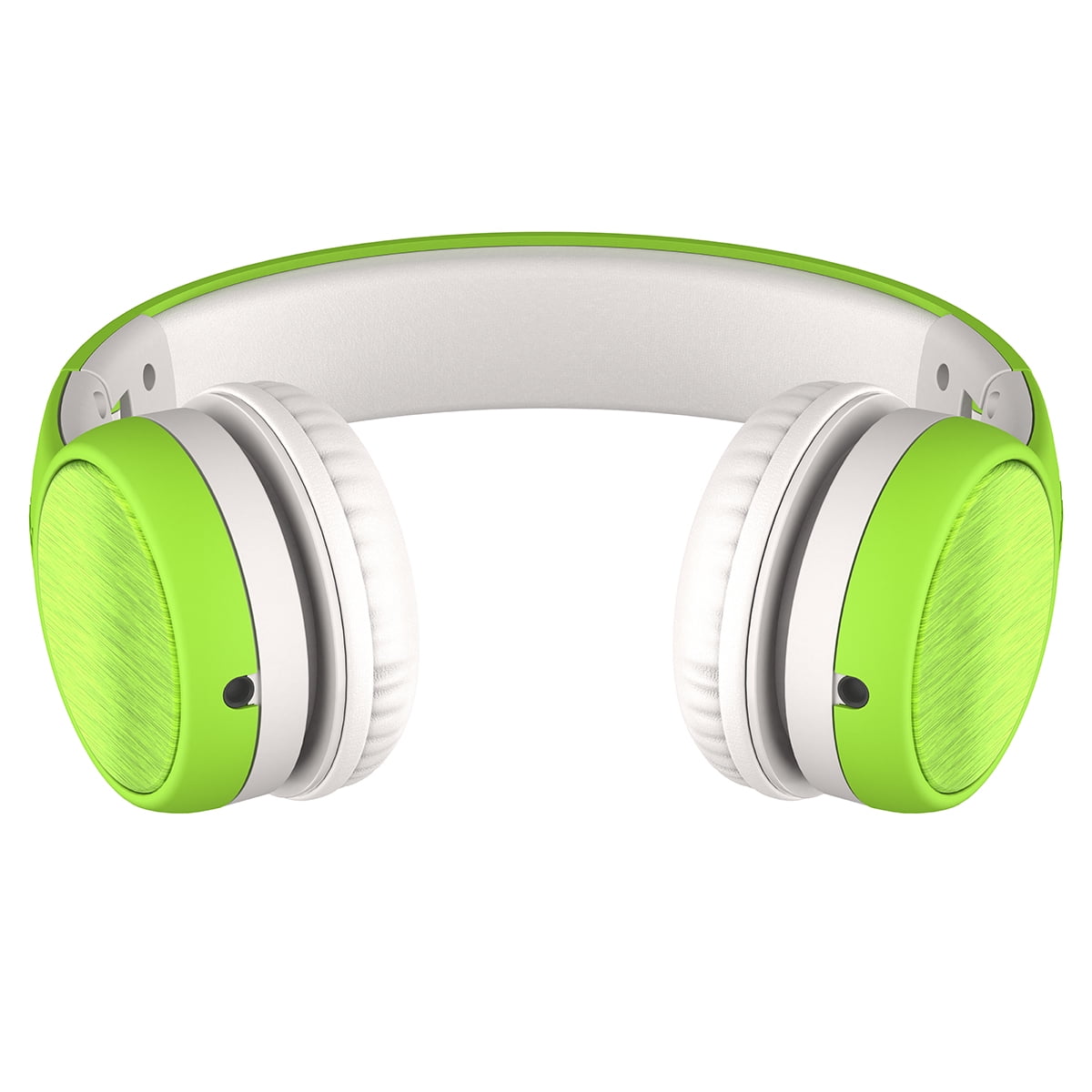 LilGadgets Connect+ Style Wired Kids Headphones with SharePort® Technology, Child-Friendly Foldable Over-Ear Headset with Built-In Microphone, Designed to be comfy for Toddlers in School, Green
