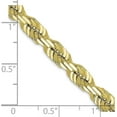 thumbnail image 4 of Solid 10k Yellow Gold 5.7mm Diamond-cut Rope Chain - 26", 4 of 8