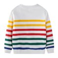 thumbnail image 7 of Gerichy Kids Crewneck Sweatshirt Boys Pullover Sweater Long Sleeve Shirts Dinosaur Striped Truck Top Clothes 2T-8T, 7 of 7