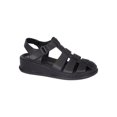 thumbnail image 1 of Sandalias casuales de plataforma con tiras en unicolor con correa ajustable al tobillo para mujer, 1 of 5