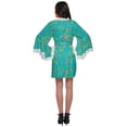 thumbnail image 4 of Moomaya Peignoir en Coton pour Femmes Robe de Chambre Imprimée Courte pour Douche Nuptiale, 4 of 6