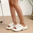 thumbnail image 5 of Fdrone Womens Recovery Sandals with Plantar Fasciitis Support Orthotic Open Toe Comfortable Slides Thick Cushion Reduces Stress on Feet Joints & Back Post-Exercise, 5 of 7
