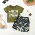 thumbnail image 2 of Toddler Boys Outfit Sets- Kids Summer Clothes 6-12 Months 12-24 Months 2t 3t 4t 5t 6t 7t Children Short Sleeve Casual Soft Cotton T Shirts And Shorts,Organiccotton 12-18 Months, 2 of 4