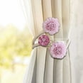 thumbnail image 5 of Floral Curtain Ties - Flower-Shaped Curtain Buckles & Holdbacks - No-Punch Installation Accessories for Living Room - Decorative Curtain Clips to Keep Drapes Neat, 5 of 6