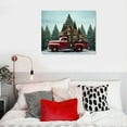 thumbnail image 4 of COMIO Christmas Wall Art Christmas Tree Red Truck Decorations Canvas Poster Merry Christmas Pictures Snow Cardinal Bird Prints Decor Retro Xmas Snowflake Painting for Living Room 16x20 in, 4 of 4