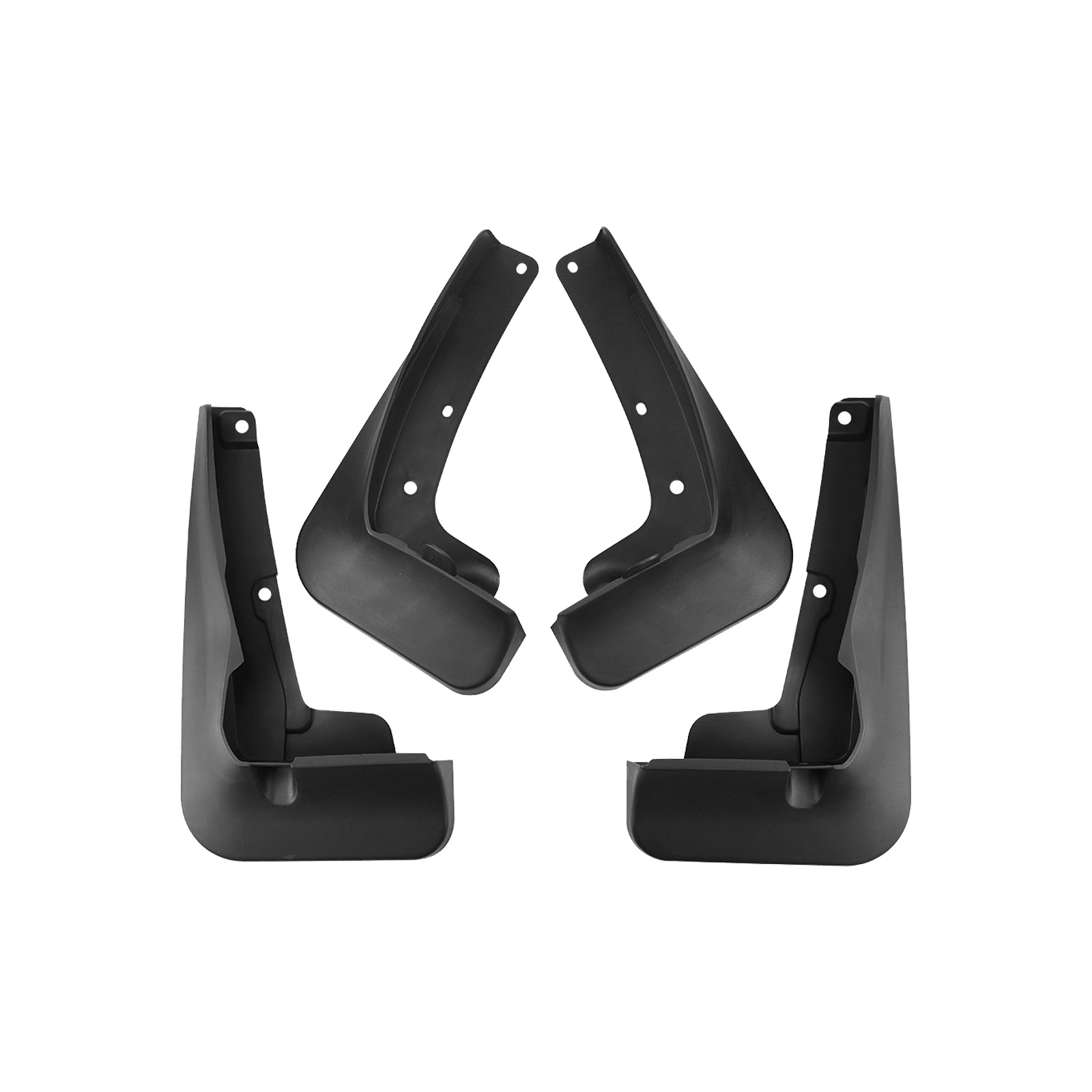 Black Rubber Mudguards / Splash Guards For Simson S50 S51 S70 Mopeds (Set Of 2)