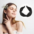 thumbnail image 6 of Unique Bargains Satin Twist Headband Hairband for Women Black 1.97 Inch Wide 1 Pcs, 6 of 7