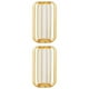 thumbnail image 1 of 2x Florero Nórdico Florero De Vidrio Dorado De Hierro Para La Decoración Del, 1 of 8