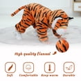 thumbnail image 4 of Disfraz TONWHAR, mameluco unisex con forma de animal para bebé, tigre naranja, 1-3 m, 4 of 8