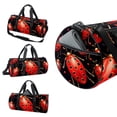 thumbnail image 3 of Seven Starred Ladybird Gym Bags, Shoe Bag, Sports Bag, Dance Bag - All-in-One Weekender Bag (17.7 inches) with Interior Zipper Pocket and Large Capacity, 3 of 6