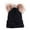 X1 Black, variant on Baby Beanie Winter Hat with Bear Ear for Toddler Boys Girls Soft Knitted Skull Cap,Color:Black