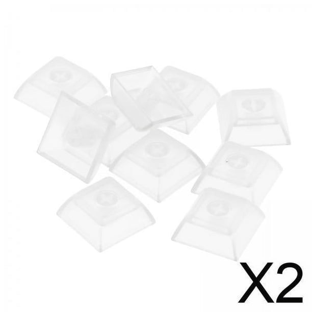 Teclas de teclado,Teclas de teclado transparentes Teclado mecánico 10 piezas,Fundas para teclados para juegos Tapas de teclas transparentes,Herramienta de reemplazo de teclas de teclado