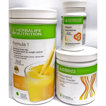 Herblife Formula 1 Mango Shake 500g with Protein Powder 200g And Lemon Afresh 50g