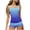 Blue, variant on Girls Swimsuits Sets 2 Piece Adjustable Tank Top with Tropical Print Shorts Sets Teens Summer Beach Swimwear 7-16 Years