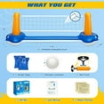 thumbnail image 6 of 118" Pool Volleyball Set – Inflatable Volleyball Court with 2 Weight Bags, Upgraded PVC Ball & Pump – Fun Pool Games for Adults & Family | Summer Party Gift for All Ages, 6 of 8