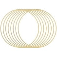 thumbnail image 3 of 8pcs Dream Catcher Rings Metal Hoops Macrame Ring for Crafts, Macrame and Dream Catcher Supplies, Gold, 3 of 7
