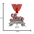 thumbnail image 3 of Love Lives Forever Ornament with Date Charm, 3 of 4
