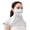 Light Gray, variant on Outdoor Sun Protective Scarf Lightweight Breathable Summer Pairing With And Hats For Women Men Dark Gray