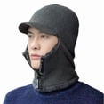thumbnail image 1 of Mens Winter Warm Wool Hat - Thickened Knitted Cycling Hat - Windproof Sun, 1 of 8