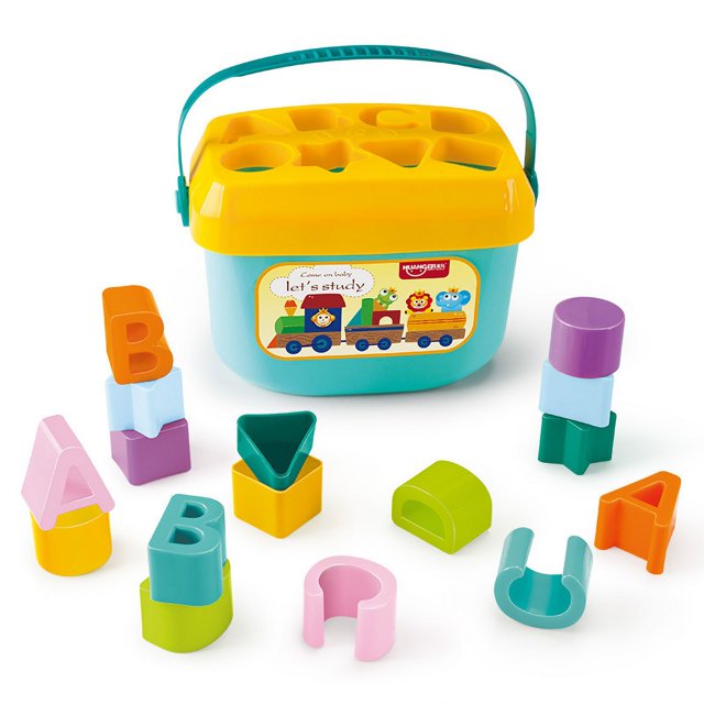 Juguetes para bebé, caja de 10 bloques, aprende a ordenar y apilar, coloridos, a partir de los 6 meses.