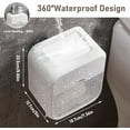 thumbnail image 2 of Dispensador de toallas de mano, Dispensador de toallas de papel, Dispensador multifunción para baño, Blanco, 2 of 5