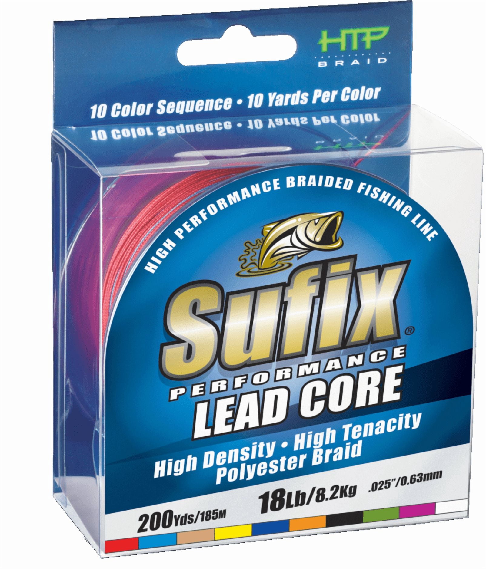 Sufix 832 Advanced Lead Core Fishing Line, 18lb, 200 Yds, Dyneema