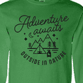 thumbnail image 4 of Inktastic Adventure Awaits Outside in Nature with Tent and Mountains Long Sleeve T-Shirt, 4 of 5