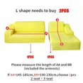 thumbnail image 4 of Velvet Sofa Covers Elastic Sectional Couch Cover L Shaped Sofa Slipcovers Case Armchair Chaise Lounge Case for Living Room My Lux Decor Round, 4 of 18