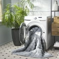 thumbnail image 3 of Safavieh Faux Rabbit Bubble Selina Solid Machine Washable Area Rug, Gray, 6' x 6' Square, 3 of 12