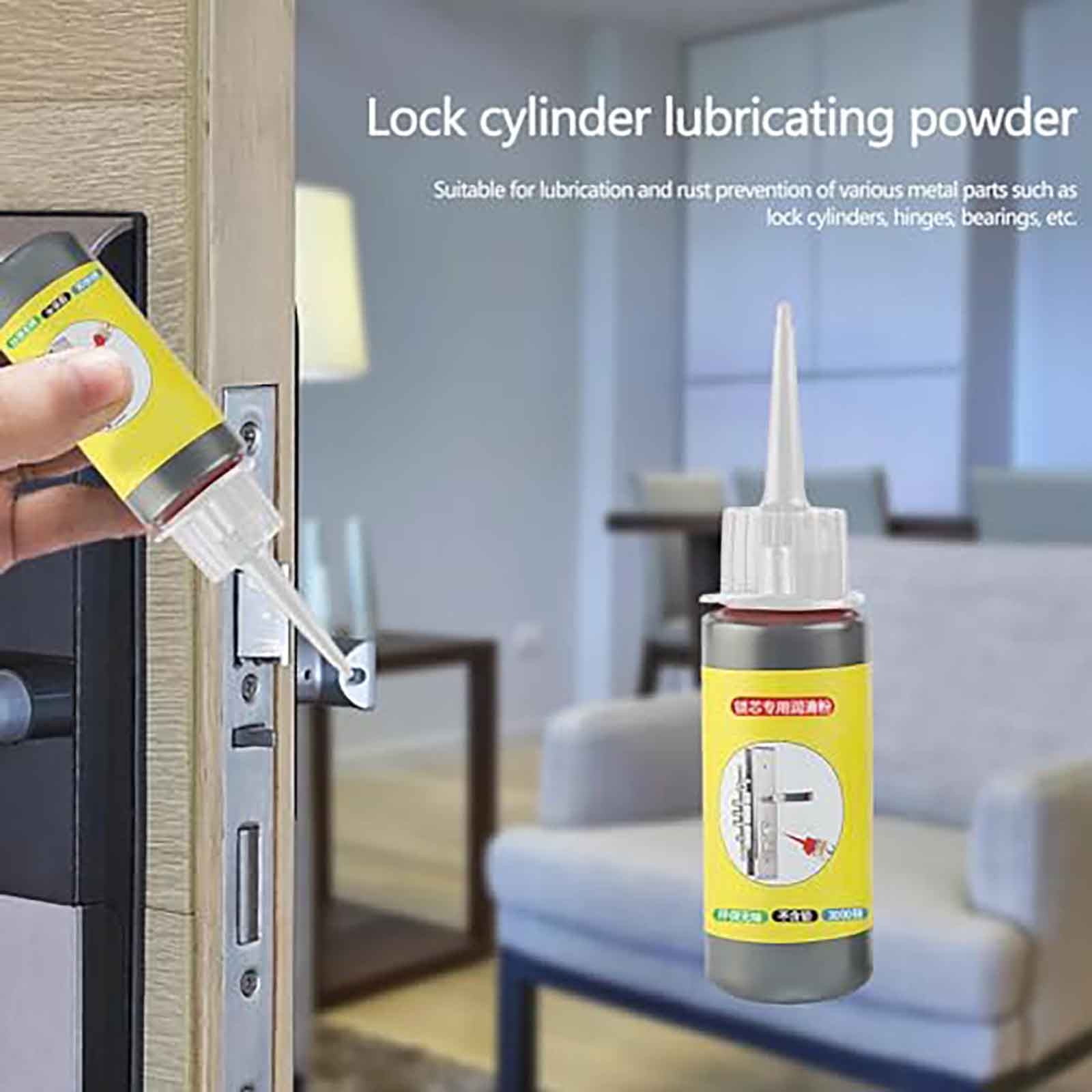 Graphite Powder, 60ml Graphite Lock Lubricant, Door Lock Lubricant - View #2