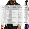 thumbnail image 3 of qelini Jackets for Men Windbreaker Big and Tall Long Sleeve Zipper Shirt Outdoor Hiking Collar Pocket Color Block Waterproof Jacket, 3 of 7